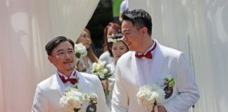 Od maja 2019 je na Tajvanu registriralo sklenitev zakonske zveze kar 4.021 istospolnih parov Foto: CNA