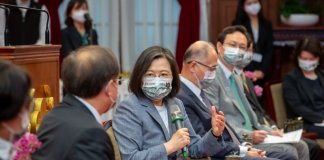 Predsednica Tsai na Tajvanu pričakuje več tujih naložb Foto: Predsedniški urad.