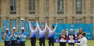 Tajvan je osvojil ekipno zlato na svetovnem prvenstvu v lokostrelstvu Foto: CNA.