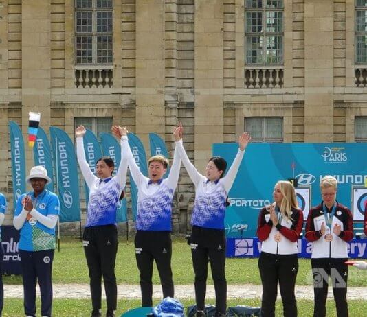 Tajvan je osvojil ekipno zlato na svetovnem prvenstvu v lokostrelstvu Foto: CNA.