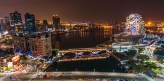 Razsvetljeno mesto Foto: Mestna vlada Kaohsiunga.