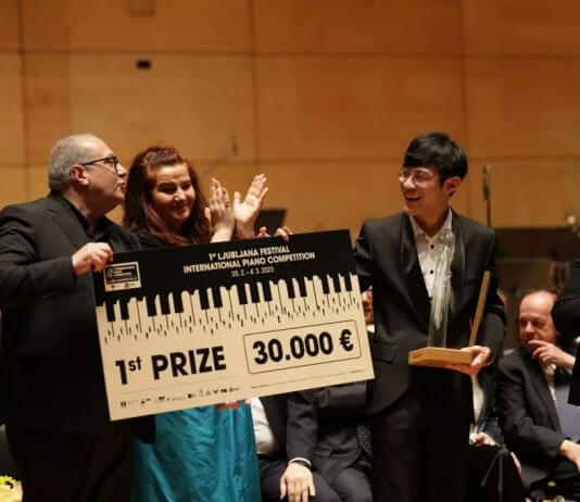 Tajvanski pianist zmagal na 1. mednarodnem klavirskem tekmovanju Festivala Ljubljana Foto: Festival Ljubljana.