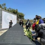 Tsaijeva ob obeležju Incidenta 228: vlada ne sme ponoviti iste napake Spominski park 228 v Tainanu. Foto: CNA.