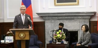 Prizadevanja za vzpostavitev tajvanskega urada v Talinu Foto: CNA.