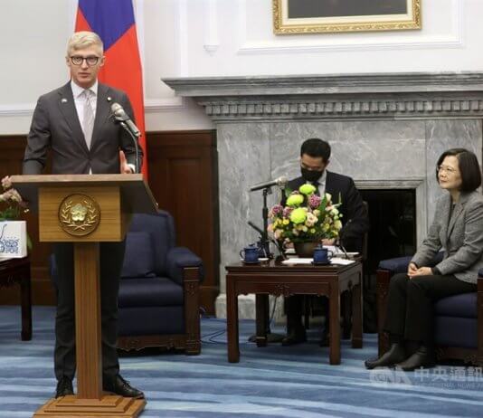 Prizadevanja za vzpostavitev tajvanskega urada v Talinu Foto: CNA.