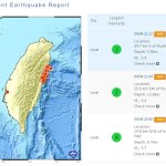 Po potresu z magnitudo 7,2 na Tajvanu več kot 360 popotresnih sunkov