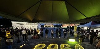 Približno 2.000 udeležencev vigilije v Tajpeju v spomin na pokol na Trgu nebeškega miru Foto: CNA.