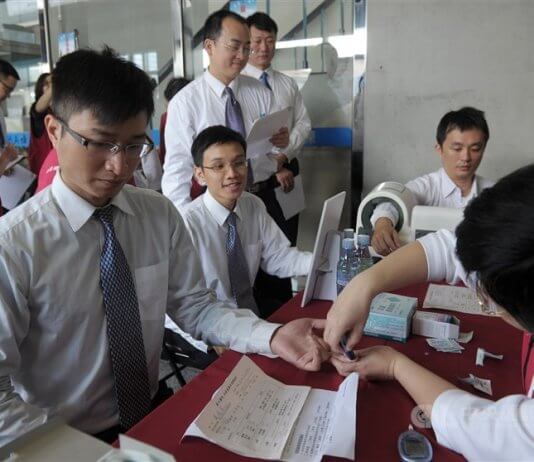 Rak že 42. leto zapored glavni vzrok smrti na Tajvanu Foto: Brezplačno preverjanje zdravja in pregledovanje raka v Tajpeju, CNA.