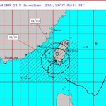 Tajfun Krathon je dosegel kopno Foto: CNA.