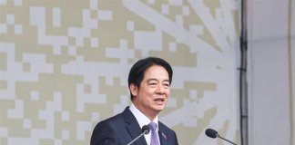 »LR Kitajska nima pravice zastopati Tajvana«, je dejal predsednik Lai v nagovoru ob dnevu državnosti Foto: CNA.