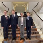 Poslanci Evropskega parlamenta na Tajvanu prvič v letu 2025 Foto: Člani delegacije Evropskega parlamenta: Ivarsa Ījabs, Hannes Heide, Arkadiusz Mularczyk in Vladimir Prebilič (MOFA, CNA).