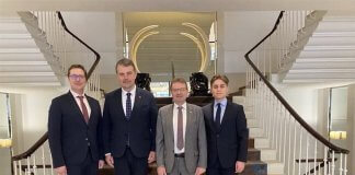 Poslanci Evropskega parlamenta na Tajvanu prvič v letu 2025 Foto: Člani delegacije Evropskega parlamenta: Ivarsa Ījabs, Hannes Heide, Arkadiusz Mularczyk in Vladimir Prebilič (MOFA, CNA).