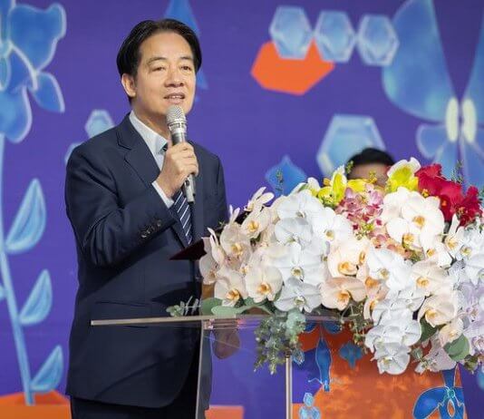 Mednarodna razstava orhidej Foto: Nagovor predsednika Lai Ching-teja.