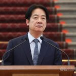 Predsednik Lai si prizadeva za ponovno uvedbo vojaških sodnih postopkov zaradi vse večje kitajske infiltracije Tajvana Foto: Predsednik Lai Ching-te na tiskovni konferenci.