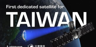 Družba Chunghwa Telecom bo z Astranisom izstrelila prvi tajvanski namenski satelit Foto: CNA.