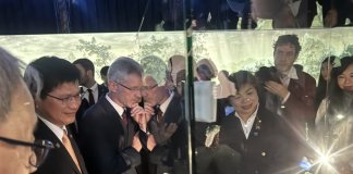 Visoki predstavniki Tajvana in Češke na razstavi v Pragi Foto: Visoki predstavniki občudujejo iz žada izrezljano zelje z žuželko, CNA.