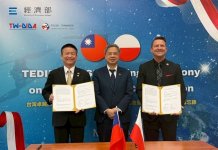 Tajvan in Poljska podpisali memorandum o sodelovanju v industriji dronov za vzpostavitev dobavne verige, ki ni odvisna od Kitajske Foto: CNA.