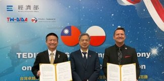 Tajvan in Poljska podpisali memorandum o sodelovanju v industriji dronov za vzpostavitev dobavne verige, ki ni odvisna od Kitajske Foto: CNA.