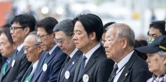 Predsednik Lai se je udeležil spominske slovesnosti ob 28. februarju Foto: Predsednik Lal Ching-te ob spominski slovesnosti v Kaohsiungu.