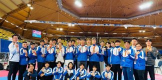 Tajvan osvojil 3 zlata in 2 bronasti odličji na odprtem prvenstvu Nizozemske v taekwondoju Foto: Tajvanska ekipa v taekwondoju s svojimi odličji, Su Tai-yuan, CNA.