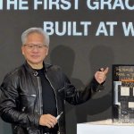 Tajvan je »epicenter« proizvodnje napredne elektronike: Jensen Huang Foto: Jensen Huang, ustanovitelj in izvršni direktor podjetja Nvidia Corp.